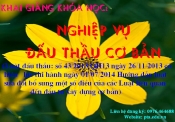 Luật đấu thầu số: 43/2013/QH13 ngày 26/11/2013 có hiệu lực thi hành ngày 01/7/2014 - Hướng dẫn Luật sửa đổi bổ sung một số điều của các Luật liên quan đến đầu tư xây dựng cơ bản