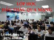 Khóa học Đấu thầu qua mạng thực hành trên máy tính