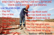 Hệ đào tạo Chứng chỉ Sơ cấp nghề thời gian 3-6 tháng