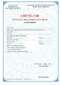 DỊCH VỤ TƯ VẤN XIN CẤP CHỨNG CHỈ NĂNG LỰC CỦA TỔ CHỨC GIÁM SÁT THI CÔNG XÂY DỰNG DO BỘ XÂY DỰNG - SỞ XÂY DỰNG CẤP CÓ GIÁ TRỊ 5 NĂM TRÊN TOÀN QUỐC