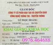 Khóa nghiệp vụ Lập và Quản lý dự án Công nghệ thông tin (theo Nghị Định 73/CP)